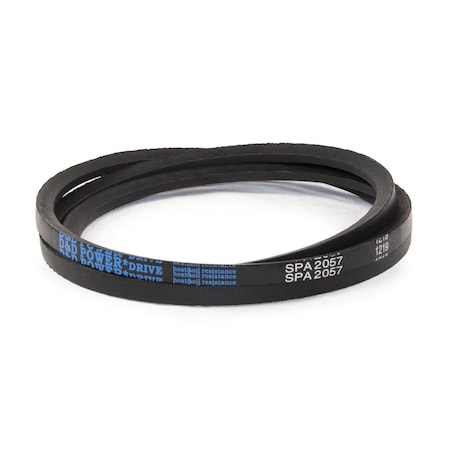 D&D SPA2057 Metric V-Belt, 2057mm Outside Length, 13 mm Top Width, 10 mm Thickness, 1 Ribs SPA2057